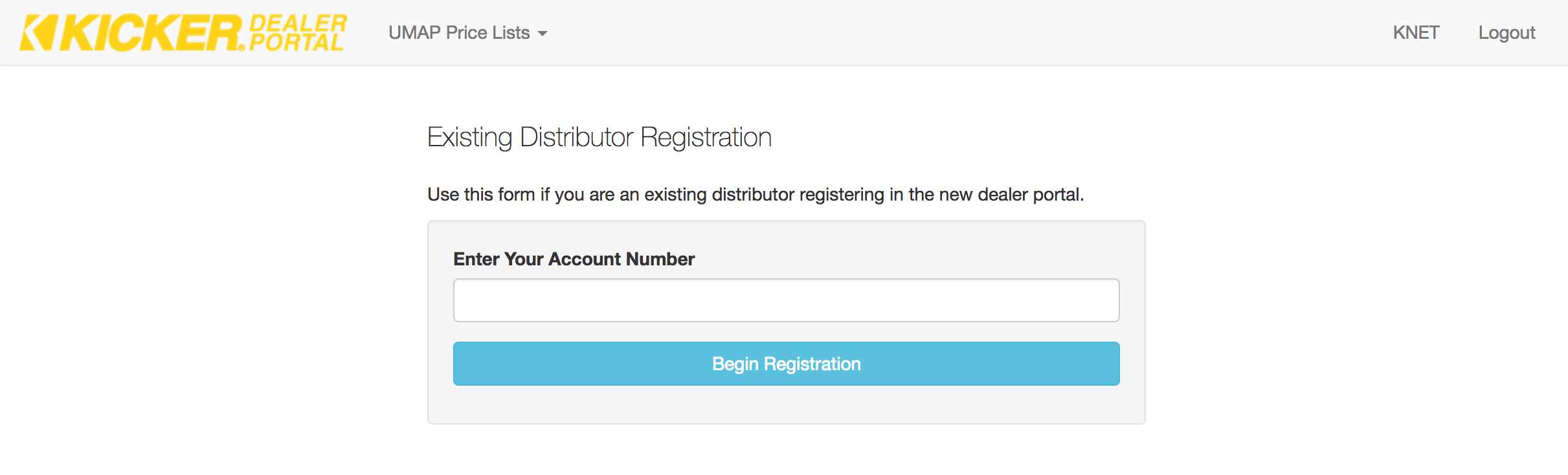 Distributor Registration